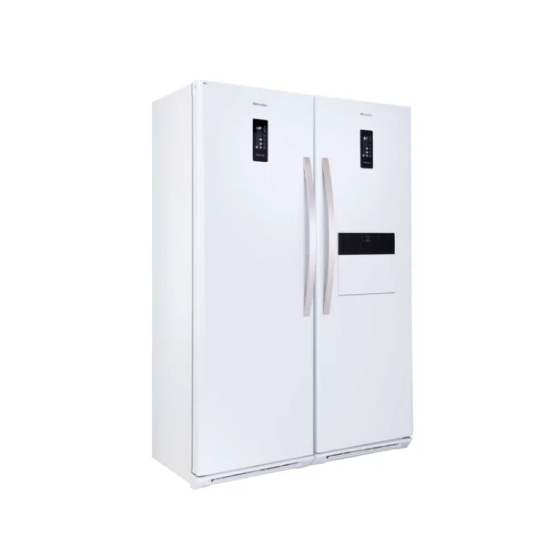 یخچال فریزر دوقلو هیمالیا مدل رومانو پلاس سفید چرمی