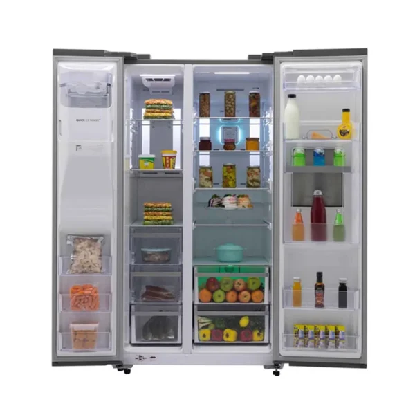 یخچال فریزر ساید بای ساید اسنوا مدل آدینا S2DI-S110-W