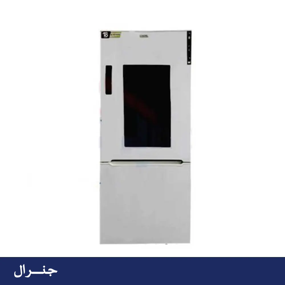 یخچال فریزر پایین جنرال 27 فوت مدل هوم بار سفید