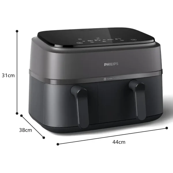 سرخ کن بدون روغن دوقلو فیلیپس مدل NA350 - Image 5