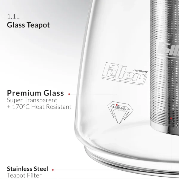 چای ساز فلر مدل TS290 سفید - Image 3