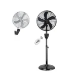 پنکه دو منظوره کویین هوم مدل QH-6680 رنگ تیتانیوم - تصویر 2