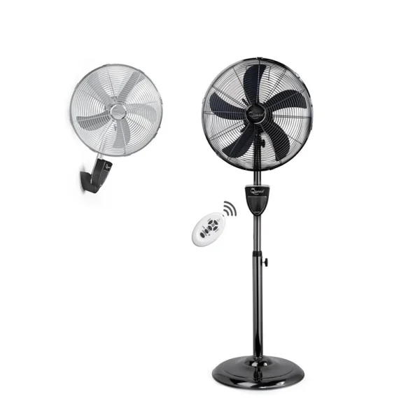 پنکه دو منظوره کویین هوم مدل QH-6680 رنگ تیتانیوم - تصویر 2