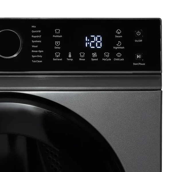 ماشین لباسشویی آبسال 9 کیلویی مدل WMS9114 سیلور - تصویر 2